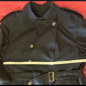 London Fog Petite, Size 6, Black, Trench Coat